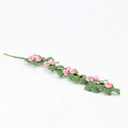 Meirucorp Dollhouse 1:12 Scale Miniature Potted Plants Flower Vine Bendable 10018