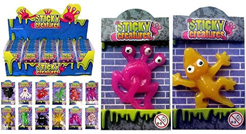24 Sticky Schleimfiguren zum Werfen, Füllmaterial für Partytüte