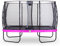 EXIT Toys Elegant Rechteckiges Trampolin - 244x427cm - Mit Economy Sicherheitsnetz - Mit Fußschutzsystem - Rostfrei - Wasserbeständig - Einfache Montage - Trampolin Garten - Lila