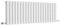 Milano Aruba White Horizontal Double Oval Panel Radiator - 400mm x 1180mm