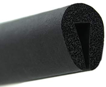 SMI-Fassungsprofil V10 für 3mm aus EPDM Moosgummi Schwarz widerstandsfähiger Kantenschutz für Scheiben, Fenster, Blech U-Profil, U-Gummiprofil, U-Form (20 m)
