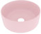 vidaXL Luxus Waschbecken mit Abflussloch Waschschale Waschtisch Aufsatzwaschbecken Waschplatz Handwaschbecken Rund Matt Rosa 40x15cm Keramik