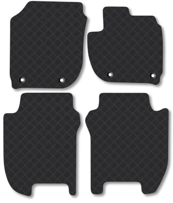Fits Honda Jazz (2015-2020) [Manual] 3mm Rubber Car Mats | Tailored Fit Durable Floor Mats Full Coverage Protection Waterproof Accessories Easy Clean Anti Slip Made in the UK