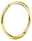 OUFER 9ct Solid Gold Nose Hoop Piercings 20 Gauge Seamless Open Nose Ring Diameter Helix Earring Hoops Cartilage Rook Body Jewellery Women Men 8mm