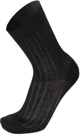 Prisco Calze Uomo Filo di Scozia Corte a Coste, Calzini Corti Cotone 100%, Tinta Unita, 6 Paia (Blu 44-45)
