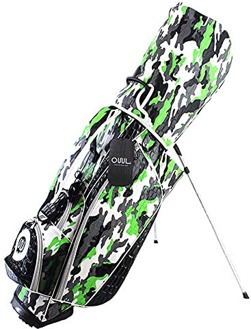 ACXZ Golf Stand Bag Camo für Herren Damen, wasserdichte Golf Standtasche mit Schultergurt, mit 5-Fächern/Aufbewahrungstasche, mit Hut