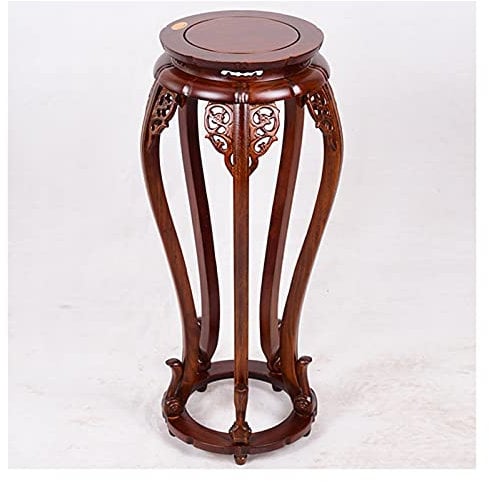 luckxuan Bonsai Ständer Holzanzeige Stand Blumenregal ELM Blumenregal Bodenstufige Wohnzimmerregal Chinesisches antikes Regal Home Innen Vase Podest (Size : S)