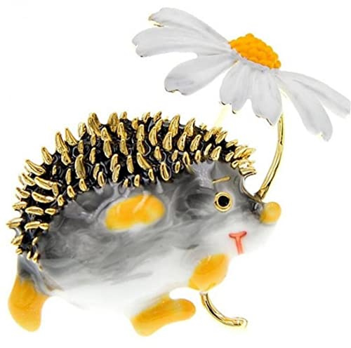 PiniceCore Frau Brosche Pin Kreative Nette Igel Brosche Korsage Dekoration Kleidung Email Tier Schmuck Für Rucksack Jacke