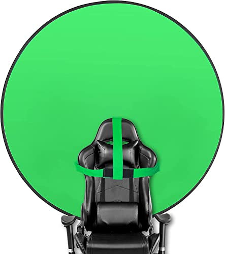 Aiuca Green Screen Hintergrund - Doppelseitiger 145cm Rollo, Faltbar und Reversibel für Fotostudios, Fotografie und Live-Streaming - Keine Spur
