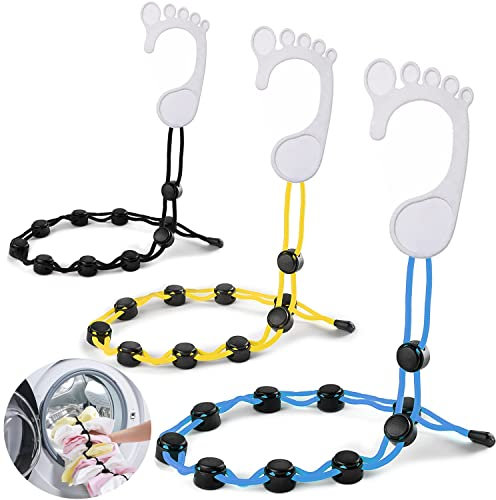 WOMLEX 3 PCS Organizador de Calcetines de Lavado, Sock Herramienta de Lavandería para Lavar, Pinza para Calcetines para Lavadora Secadora, Secado y Almacenamiento de pares de Calcetines Color