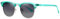 kimorn Polarisierte Sonnenbrille Unisex Retro Halb-Randlos Rahmen Klassisch Eyewear AE0550 (Transparente Grüngraue Linse, 52)