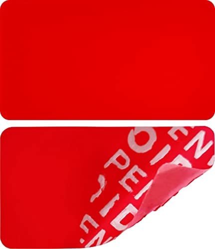 500 Stk - Siegelaufkleber 35 * 20mm rot ohne Rückstände - Sicherheitssiegel | Sicherheitssiegel, Sicherheitsetiketten, Garantie-Aufkleber, Klebesiegel, Security Seal Sticker Label, Verschlussetiketten