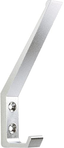 OBF 75 6490 47 Silber Grimme Algethi Basic Huthaken (Kleiderhaken), Breite 15 mm Höhe 125 mm Garderobenhaken Aluminium eloxiert