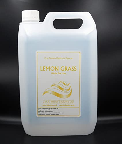 Spa Fragrance, Sauna and Steam Room Milk, Essential Oils 5 litres (Lemongrass)