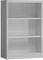 Lüllmann Bücherregal Aktenregal 2 OH, 750 x 800 x 380 mm lichtgrau (120x80x38 cm)