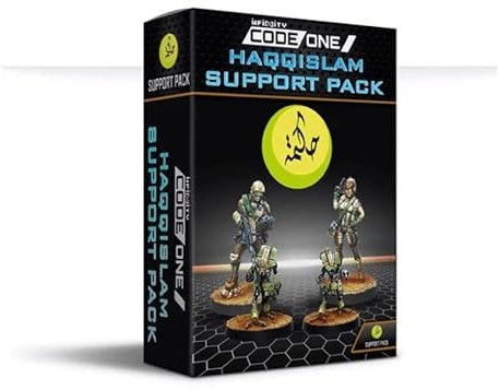 Infinity Miniaturen - CodeOne: Haqqislam Support Pack - Unlackierte Miniatur von Corvus Belli - Kompatibel mit Infinity und anderen Tabletop RPG TTRPG