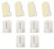 BANJILI 10 Crochets Rideaux Autocollants sans Percage – Support Tringle Adhésif pour Barre à Rideau – Accroche Rideau Solide pour Cuisine, Salle de Bain（10 Pcs）