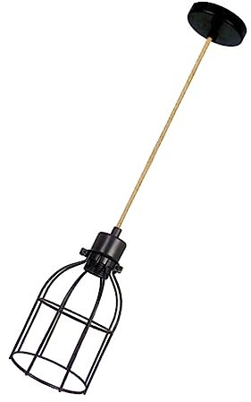 OSALADI Leuchter Vintage Hängelampe Leuchten Esszimmerlampe Esszimmer Pendelleuchte Retro-pendelleuchte Vogelkäfig-hängelampe Industriell Schmiedeeisen Hanfseil Vogelkäfig Lichter