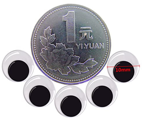 NUOBESTY 100 Piezas decoración ojos temblorosos ojos para hacer manualidades ojos en movimiento ojos móviles adhesivos con adhesivo pasta directa ojo pegatinas padre-hijo Accesorios