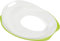 EPISENT Potty Training Seat for Boys and Girls - Fits Round & Oval Toilets - Non-Slip with Splash Guard - With Free Storage Hook (Pack Of 1, WHITE-GREEN)