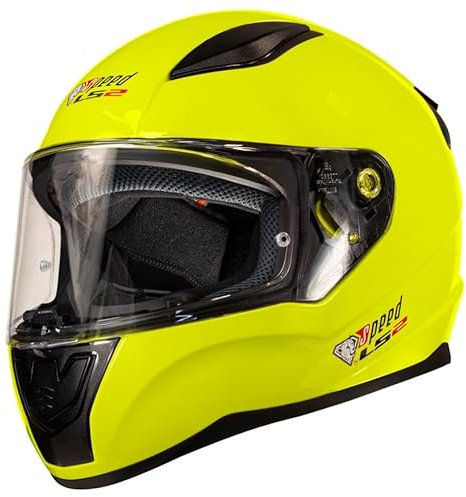 Speed Racewear LS2 Rapid FF352 Integralhelm Gelb - Sonderedition Speed - Kart & Motorradhelm (S)