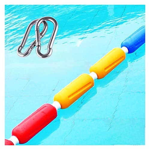 TUOYIBO Ligne de Voie de Piscine de 4/7/10/13/16/20/23/30/33 Pieds de Long, Corde de séparation de sécurité pour Piscine Flottante Commerciale pour marqueur d'extrémité Profonde d'eau, Ligne