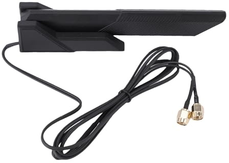 VBESTLIFE Eternal WiFi-Antenne, 2,4 GHz 5,8 GHz 6 GHz SMA WiFi-Antenne mit 5,5-Zoll-Verlängerungskabel für PC-Desktop-Computer PCI PCIe WiFi Bluetooth-Karte Wireless-Netzwerk-Router