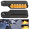 evermotor Lauflicht Motorrad LED Blinker, 12V Mini 2 Stück, 6 LED Universal Aluminiumlegierung im Feinguss, IP67 wasserdicht, E24 E-geprüft