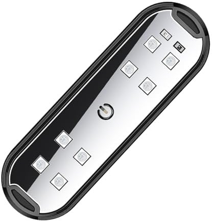 Fellflying LED Door Sills for Car Magnetic | Wireless Welcome Courtesy Light,Colorful LED Car Interior Atmosphere Warning Lamps for Anti-Collision