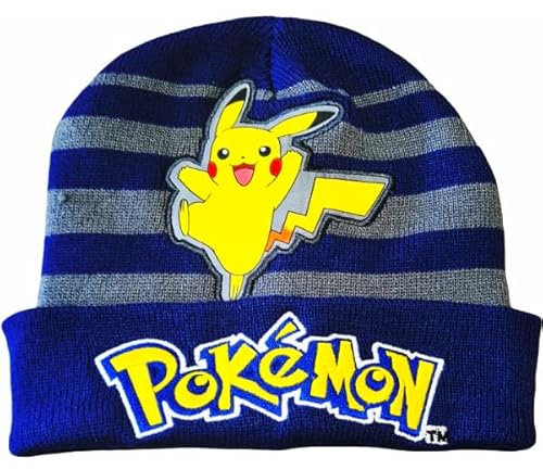 Weiche und warme Wintermütze für Kinder und Jugendliche für Pokemon, blau