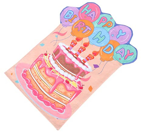 Ciieeo Stuhlhusse Geburtstag, Stuhlbezug Taupe für Kindergeburtstag