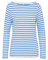 s.Oliver Geringeltes Langarmshirt aus Flammgarn mit U-Boot-Ausschnitt Royalblau 44