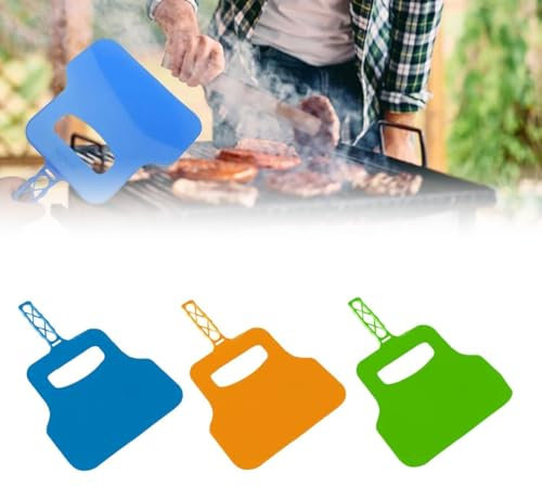 WUSJCOF Ventilateur pour allumage de barbecue, 3 pièces, Éventail de rechange pour barbecue, souffleur et soufflet pour cheminée (Noir)