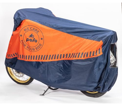 POLO Bâche d'extérieur de qualité supérieure pour moto, bleue, taille XL