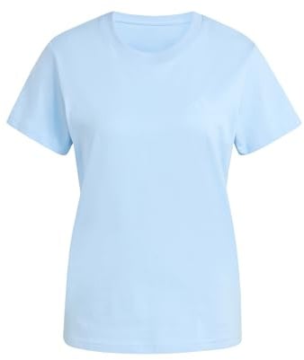 adidas Women's Terrex Mountain Graphic Tshirt, Glow Blue, M