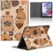 Tablet Coque pour Lenovo Tab M10 3e Génération 10,1, Mignon Cartoon Anime Capybara Modèle Housse de Anti-Collision Kawaii Protection en Cuir PU Flip avec Fonction Support Anti TPU Cover