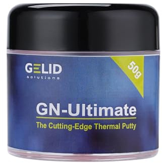 Gelid Solutions GN-Ultimate 6W Pâte thermique 50g. Non Électrique - Densité (g/cm) : 3,3 - Température : -30 à 200°C - Très bonne conductivité thermique - Compatible avec Apple, Intel, AMD, Nvidia
