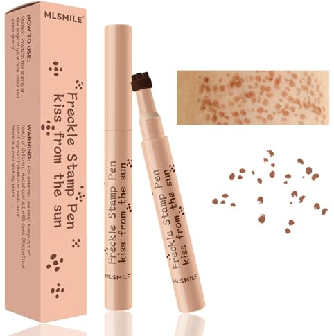 Sommersprossen Stift – Freckle Pen für Natürlich aussehende Sommersprossen, Wasserfest & Langanhaltend, Leicht anzuwenden, Make-up Werkzeug für Alltag & Partys (Kaffeebraun)