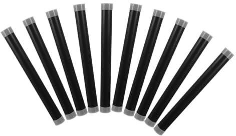 EXAOMBLE 10 Stück Schwarzes Kunststoff Posterverpackungsrohr Zylindrischer Aufbewahrungsbehälter für Dokumente und Baupläne für Reisekunst Röhre und Effiziente Organisation