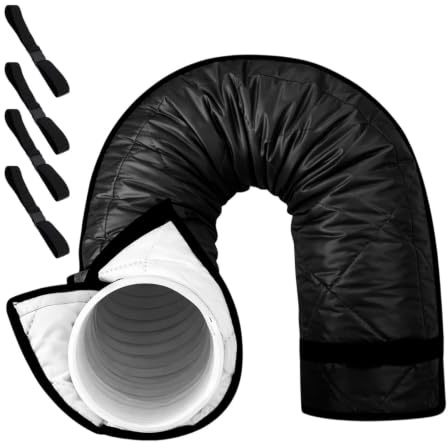 Manga aislante para manguera AC portátil | Piezas ajustables con tubería aislante térmico | Aislamiento Aire Acondicionado | Para diámetro 12,7 y 15 cm en exteriores, autocaravana, puerta,
