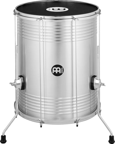 Meinl Percussion Traditional Aluminum Surdo, Silber (SU18-L) | 8 Spannschrauben, Höhenverstellbare Füße, Durchmesser 18 Zoll, Höhe 22 Zoll, Aluminium