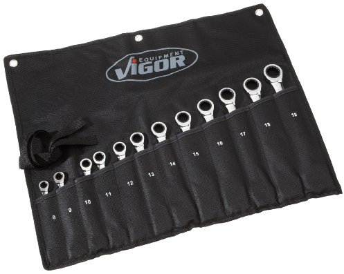 Vigor Ratschen-Ring-Maul-Schlüssel-Satz, 12-teilig, V1031