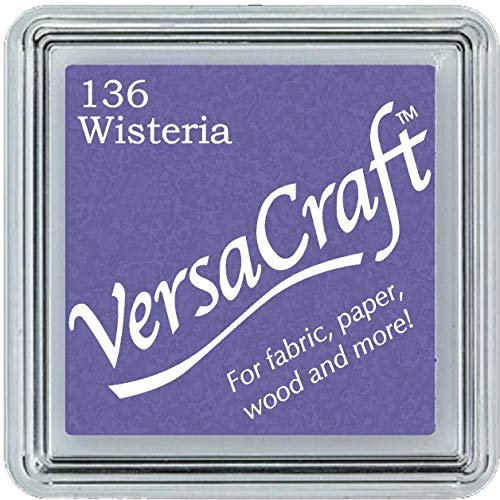 Tsukineko Versacraft Stempelkissen, Zitronengelb, klein, Wisteria, 3.4 x 3.4 x 2 cm