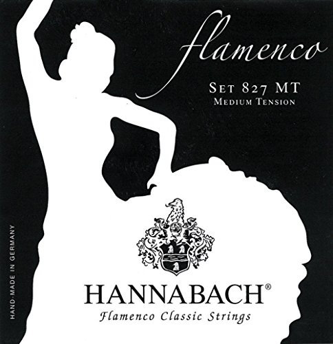 Hannabach Cuerdas para guitarra clásica Flamenco serie 827 Medium Tension A5w/La5w Made in Germany - 8275MT