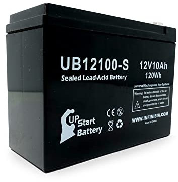 Replacement for Pihsiang 109101-77300-10P Battery - Compatible UB12100-S Universal Sealed Lead Acid Battery (12V 10Ah 10000mAh F2 Terminal AGM SLA)