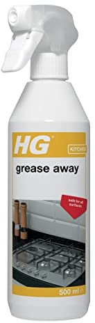 HG Grease Away Cleaner, Simple and Strong Kitchen Degreaser, Multi Use for Any Surface, Removes Fat and Oil Easily - 500 ml Spray (128050106)