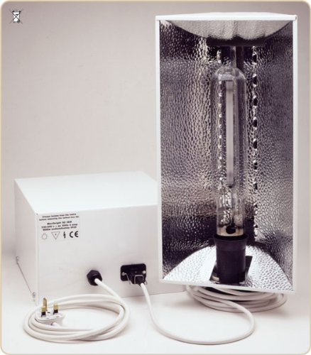 Esoteric Hydroponics Air Cooled 1000W HPS Grow Light with remote ballast, lamp & reflector