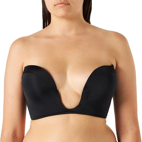Wonderbra Women Ultimate Plunge Bra, Black, 32D