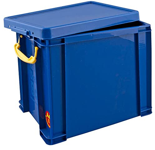 Really Useful Box: Box, 19 Liter, Blau, Kunststoff, Mit Rädern