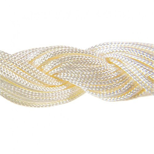 Accessoires création Fil Nylon 1 mm pour Bracelet shamballa écheveau 24 mètres Beige